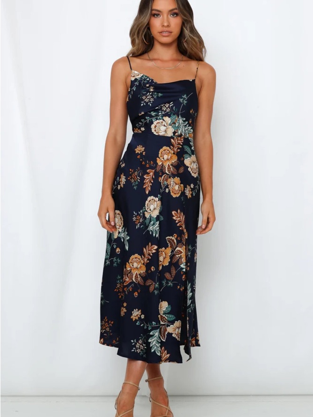 Hello Molly Navy Floral Maxi Dress